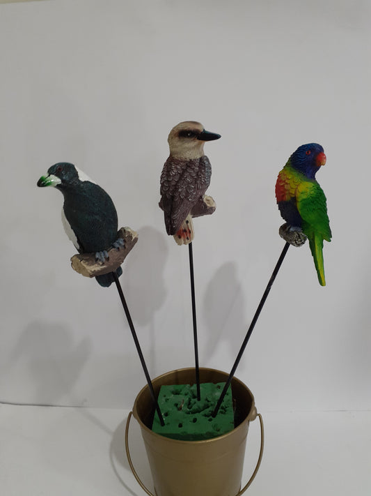 Aussie Birds on a Stick