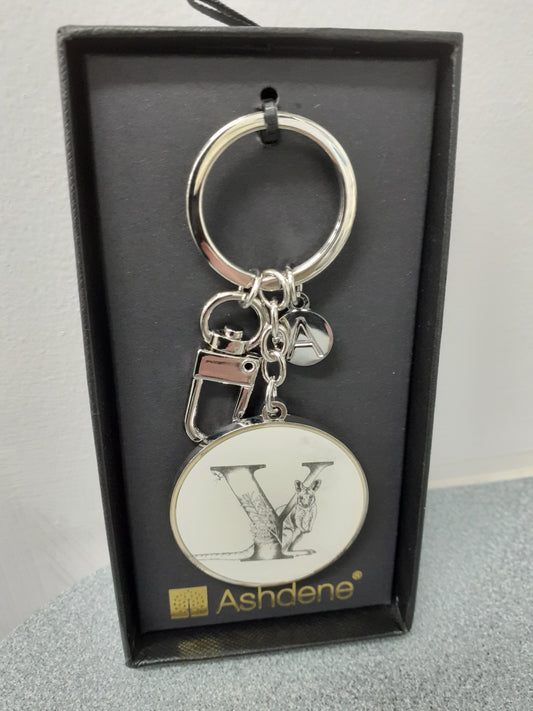 Keyring Letters of Australia Y - Yellow Tailed Wallaby