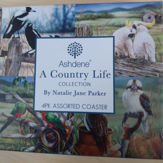 A Country Life Coaster Set 4