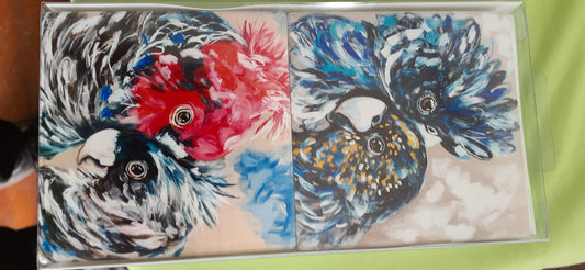 Gan Gan Cockatoo Coaster set