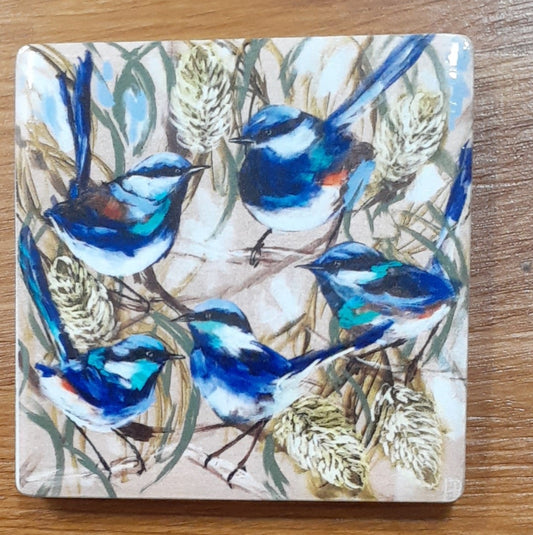 Banksia & Blue Wren Magnet