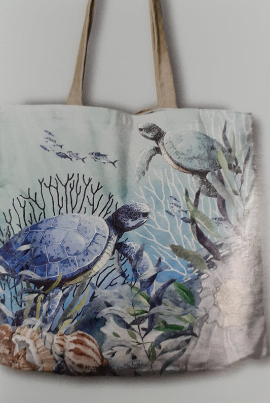 Reusable Shopping Bag Reef Turtles