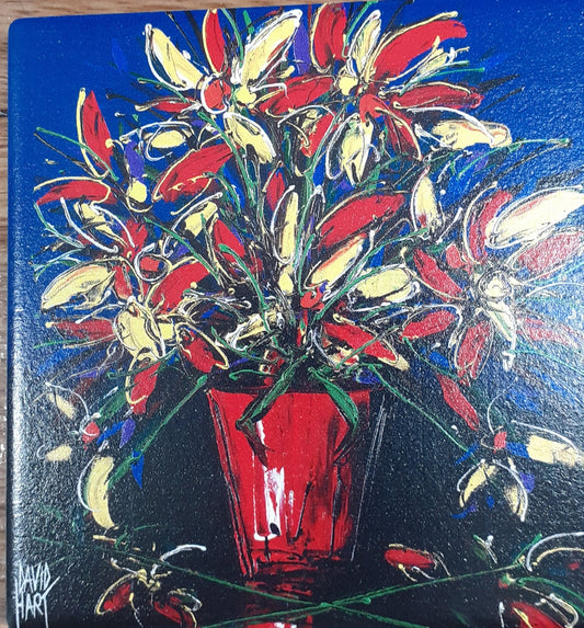 Coaster David Hart Red Vase