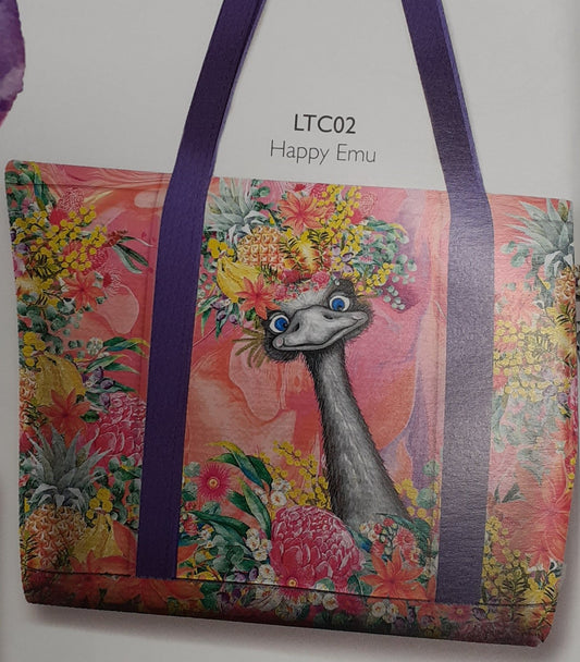 Large Tote Cooler Bag Happy Emu