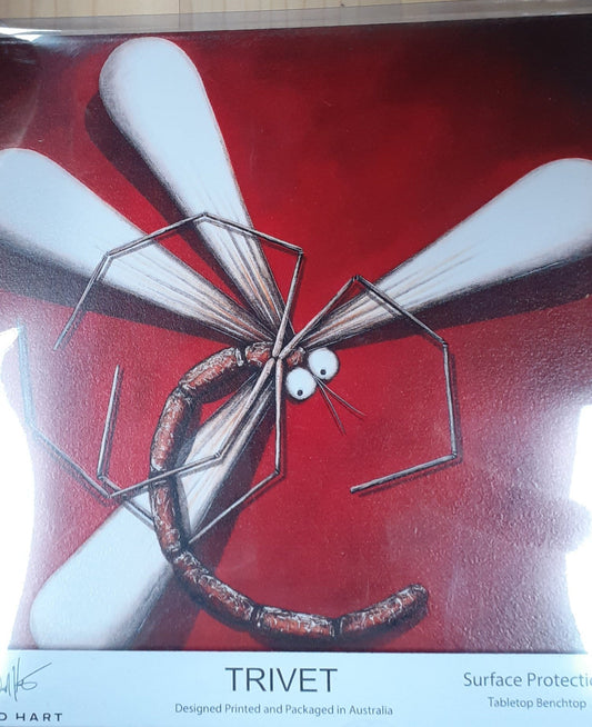 Red Dragonfly Trivet