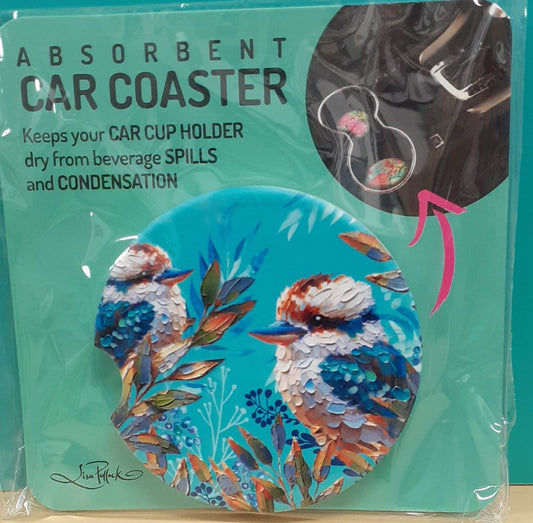 Lisa Pollock Car Coaster Charming Kooka