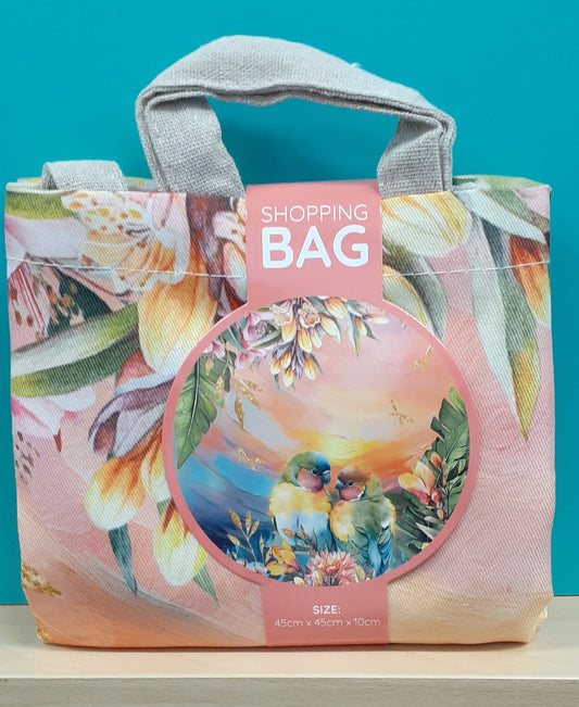 Reusable Shopping Bag Love Bird Sunset
