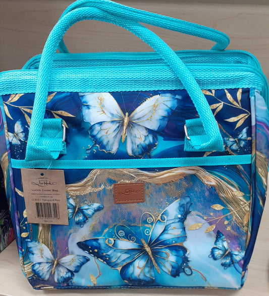 Lisa Pollock Lunch Cooler Bag Tranquil Butterflies