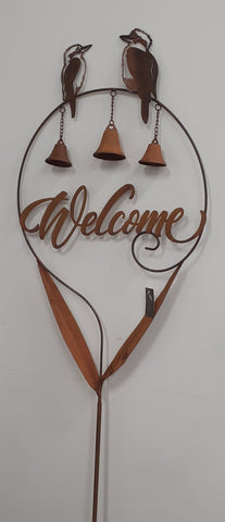 Welcome Kookaburra Garden Stake
