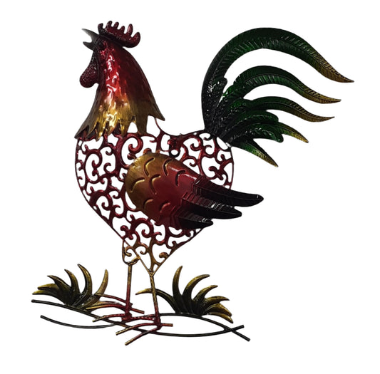 Coloured Rooster Wall Hanging