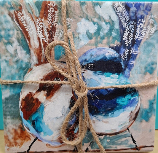 Wrens Together Coaster Set