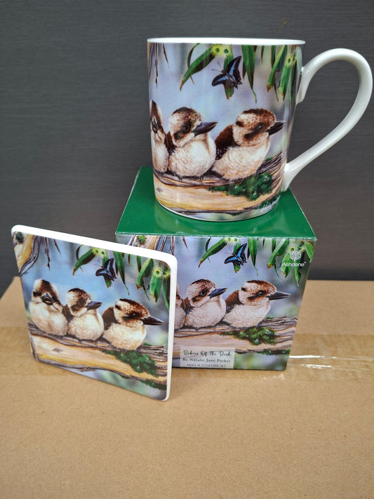 Babies of the Bush Kookaburra Mug & Coaster