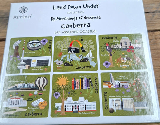 Coaster Set 6 Land Down Under Canberra