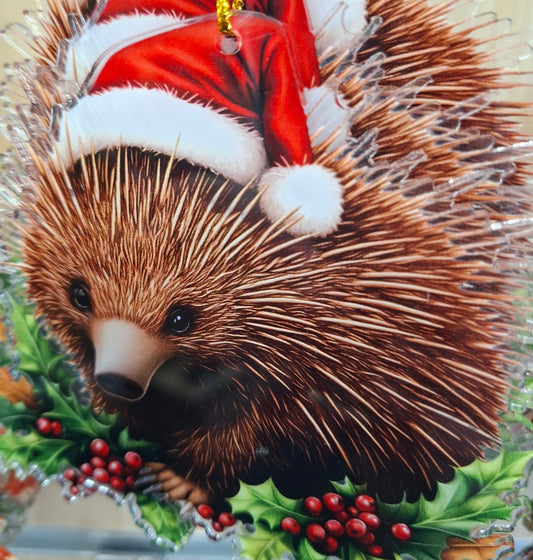Acrylic Xmas Echidna