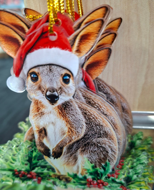 Acrylic Xmas Kangaroo Joey