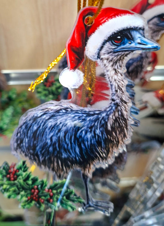 Acrylic Xmas Emu