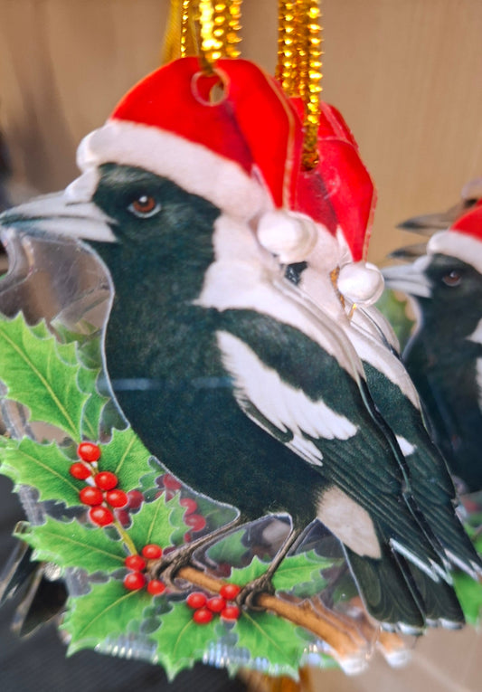 Acrylic Xmas Magpie
