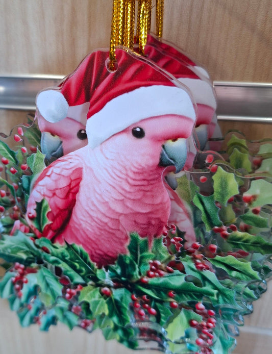 Acrylic Xmas Galah