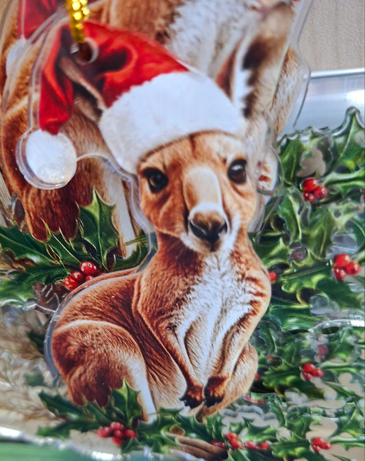 Acrylic Xmas Kangaroo