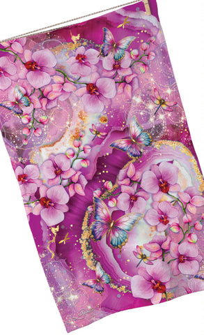 Lisa Pollock Tea Towel Fuchsia Orchid