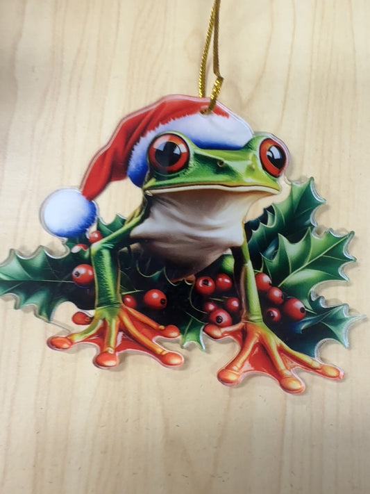 Acrylic Xmas Frog