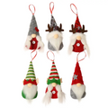 Gnome Christmas Tree Ornaments Set 6