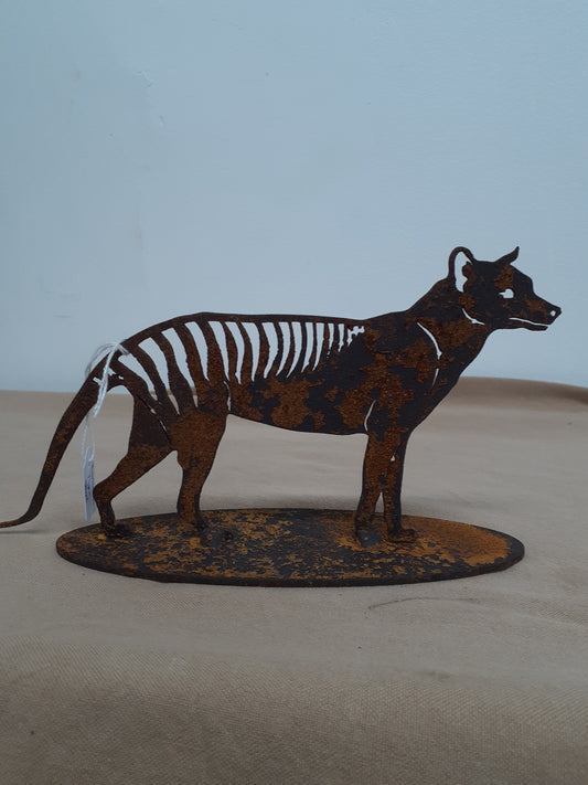 Rusty Tasmanian Tiger On Stand Small