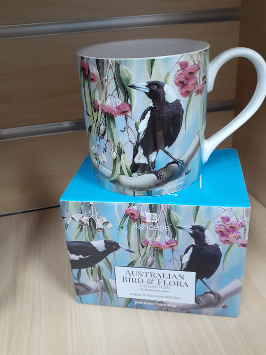 City Mug Magpie Bird & Flora Collection