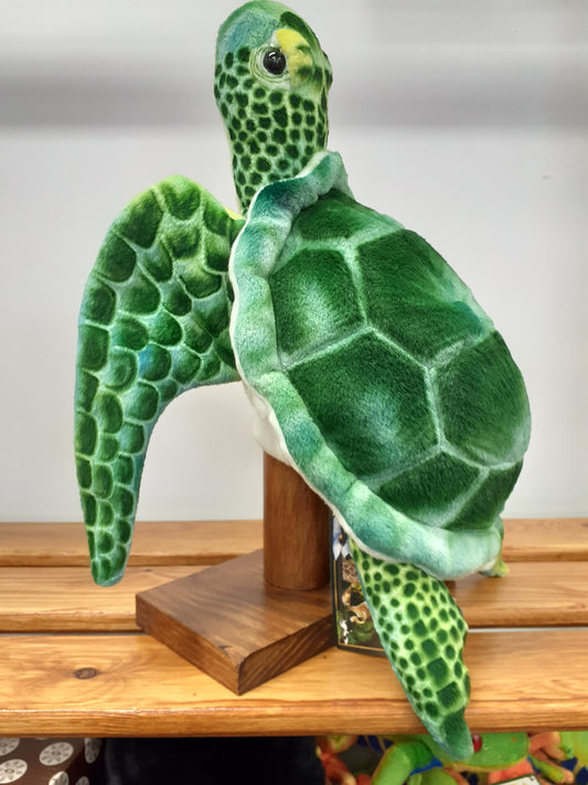 Green Turtle Hand Puppet Hansa