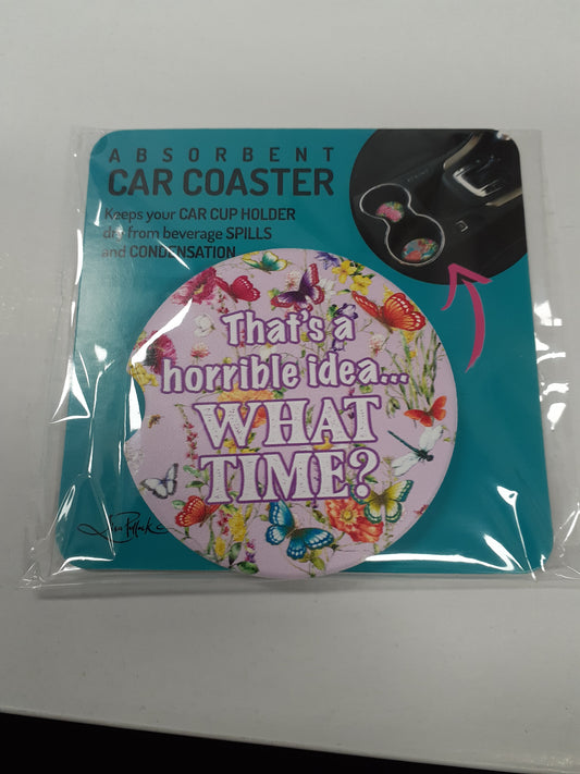 Lisa Pollock Car Coaster Horrible Idea