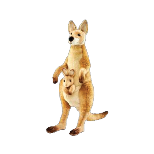 Kangaroo Red Plush Hansa