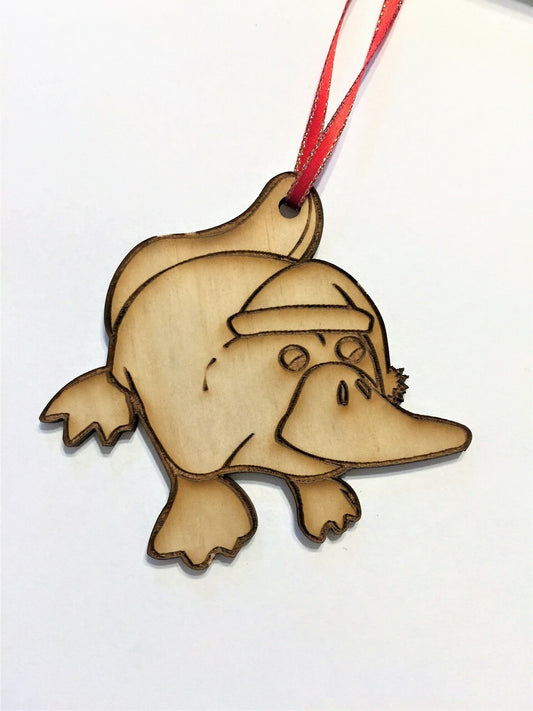 Xmas Platypus Laser Cut