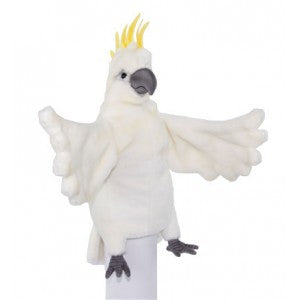 White Cockatoo Hand Puppet Hansa