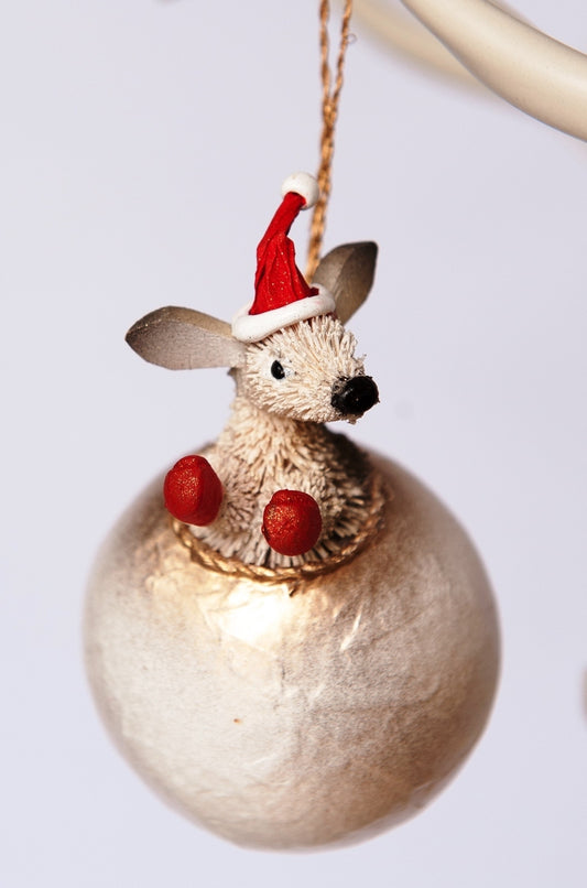 Kangaroo Christmas Bauble