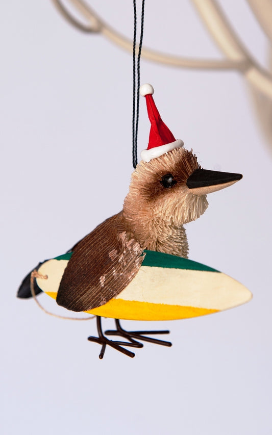 Kookaburra Surfing Hanging Xmas