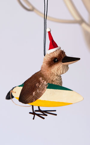 Kookaburra Surfing Hanging Xmas